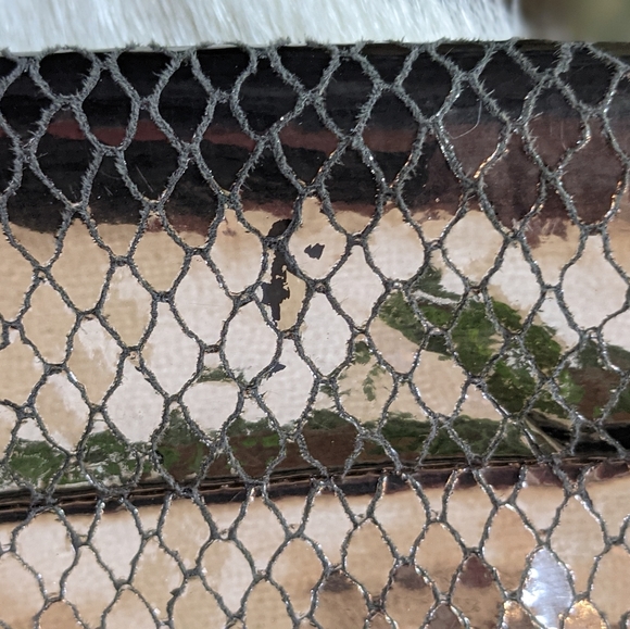 Stuart Weitzman faux snakeskin silver purse - Picture 11 of 16